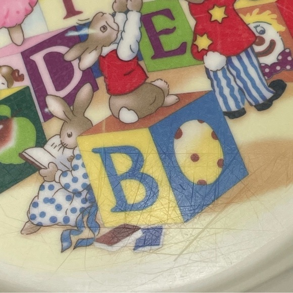 Vintage Royal Doulton Bunnykins Melamine ABC Set - Picture 11 of 12